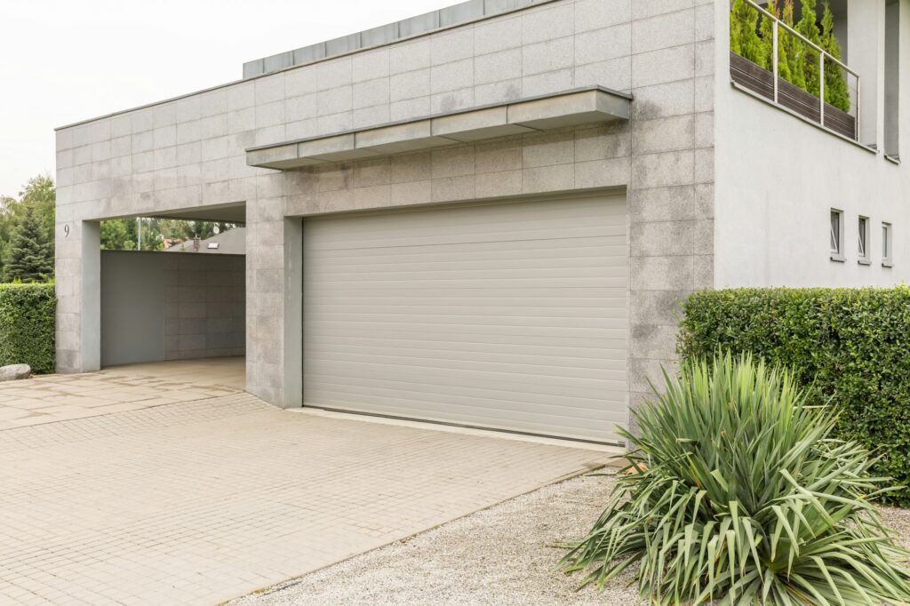 Garage in big house